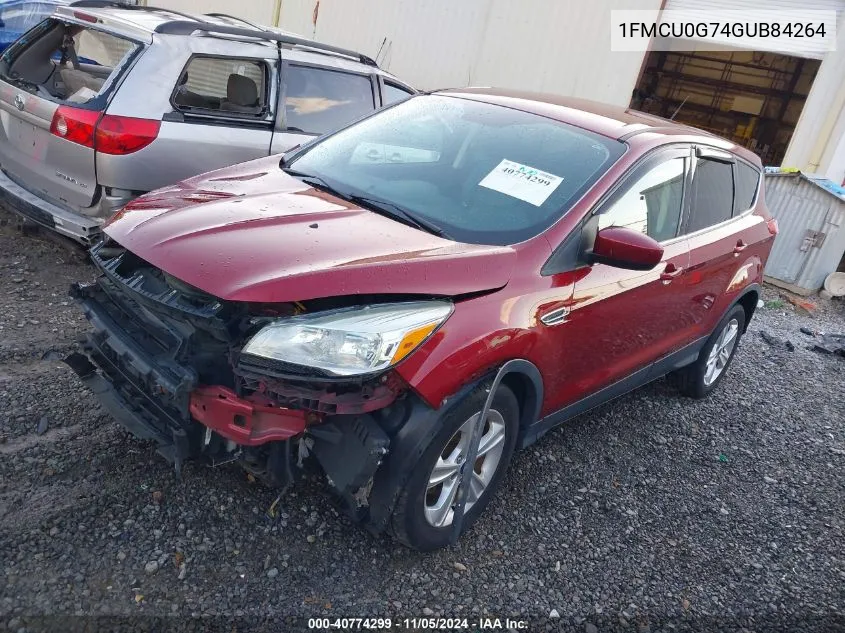 1FMCU0G74GUB84264 2016 Ford Escape Se