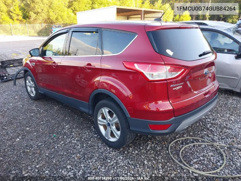 2016 Ford Escape Se VIN: 1FMCU0G74GUB84264 Lot: 40774299