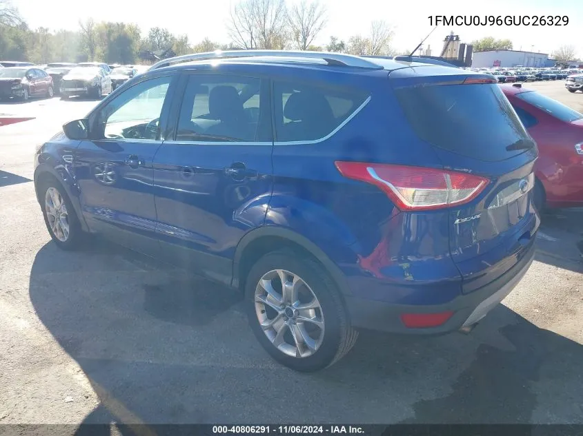 2016 Ford Escape Titanium VIN: 1FMCU0J96GUC26329 Lot: 40806291