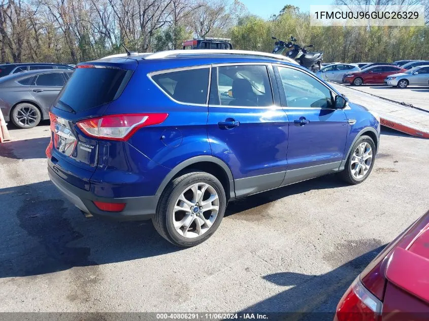 2016 Ford Escape Titanium VIN: 1FMCU0J96GUC26329 Lot: 40806291