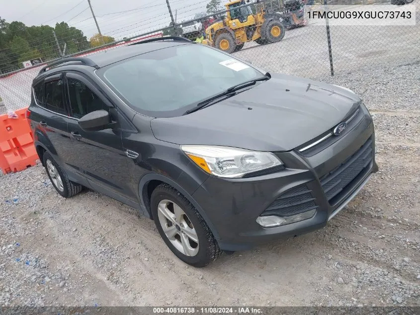 2016 Ford Escape Se VIN: 1FMCU0G9XGUC73743 Lot: 40816738