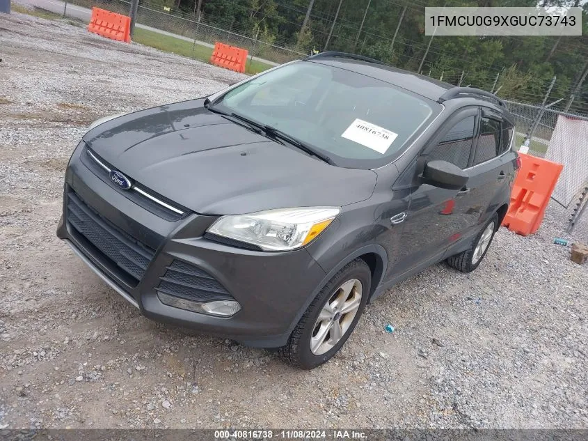 2016 Ford Escape Se VIN: 1FMCU0G9XGUC73743 Lot: 40816738