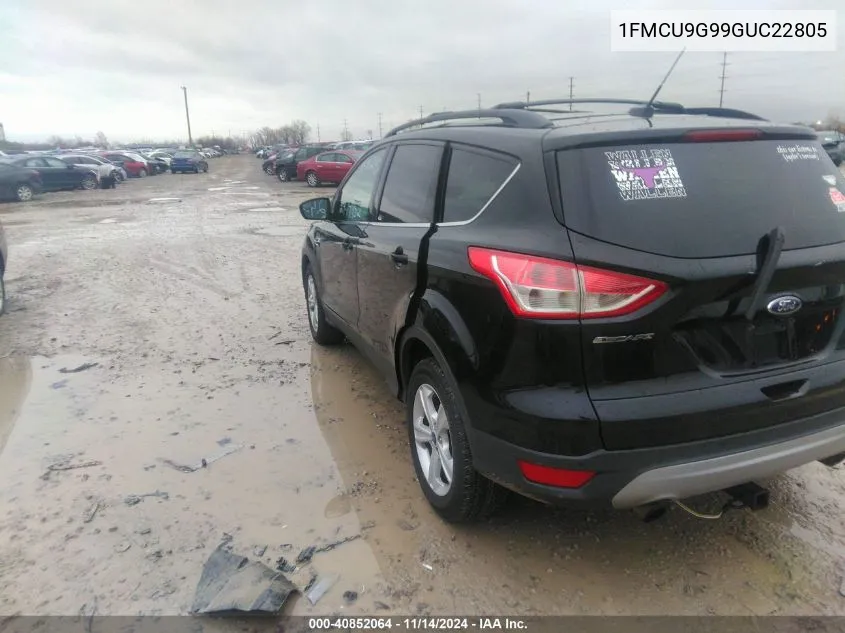 2016 Ford Escape Se VIN: 1FMCU9G99GUC22805 Lot: 40852064