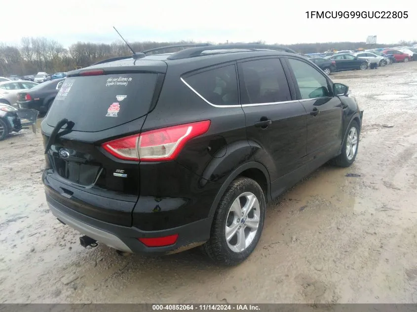 2016 Ford Escape Se VIN: 1FMCU9G99GUC22805 Lot: 40852064