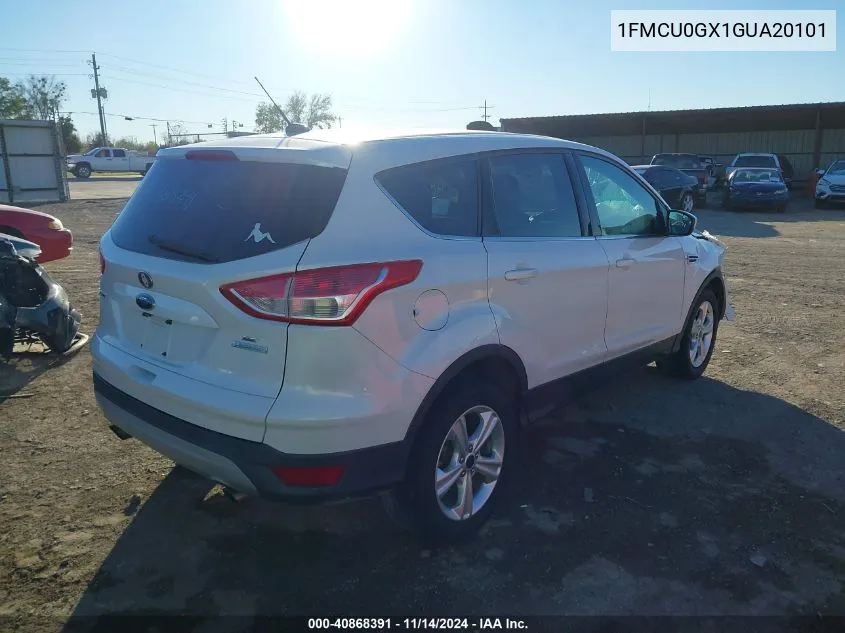 2016 Ford Escape Se VIN: 1FMCU0GX1GUA20101 Lot: 40868391