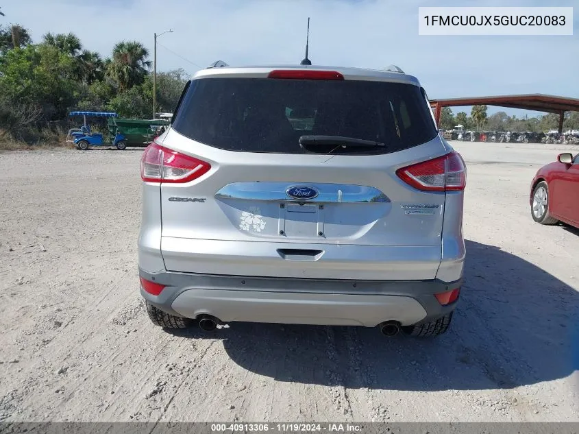 2016 Ford Escape Titanium VIN: 1FMCU0JX5GUC20083 Lot: 40913306