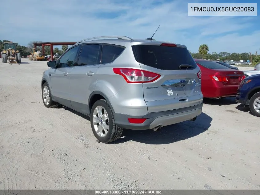 2016 Ford Escape Titanium VIN: 1FMCU0JX5GUC20083 Lot: 40913306