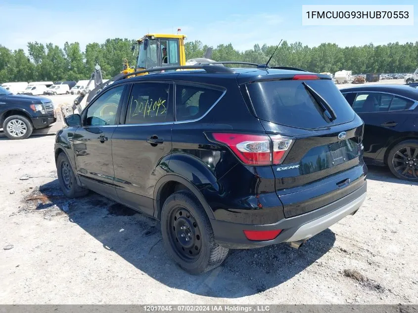 2017 Ford Escape Se VIN: 1FMCU0G93HUB70553 Lot: 12017045