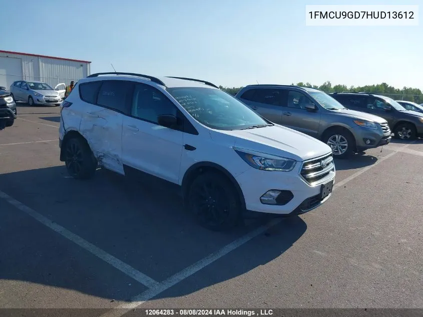 2017 Ford Escape VIN: 1FMCU9GD7HUD13612 Lot: 12064283