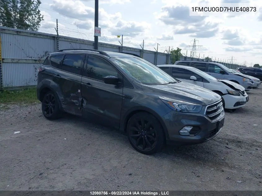 1FMCU0GD7HUE40873 2017 Ford Escape Se