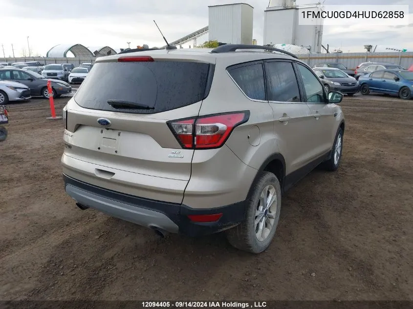 2017 Ford Escape Se VIN: 1FMCU0GD4HUD62858 Lot: 12094405