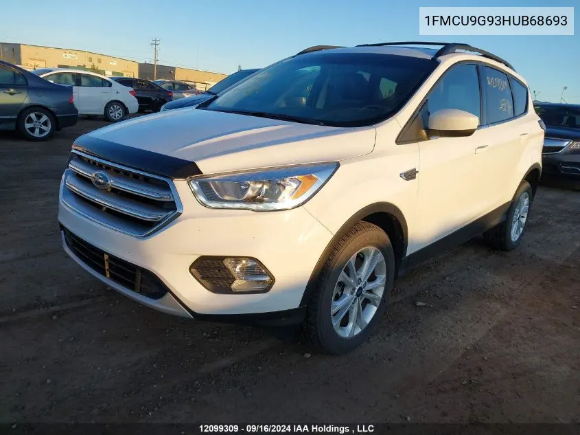 2017 Ford Escape Se VIN: 1FMCU9G93HUB68693 Lot: 12099309