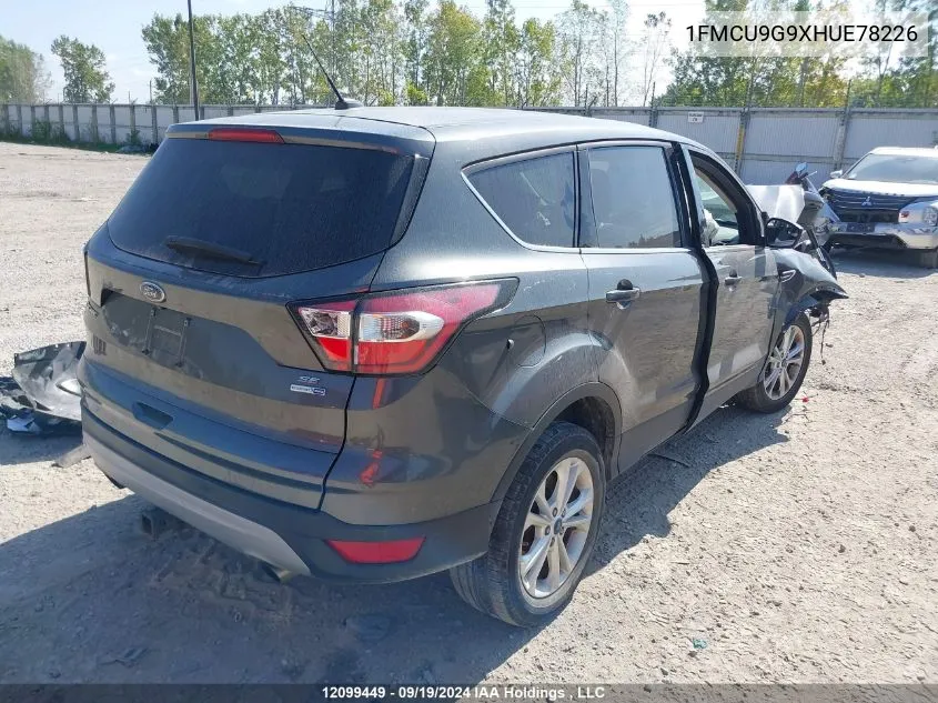 2017 Ford Escape Se VIN: 1FMCU9G9XHUE78226 Lot: 12099449