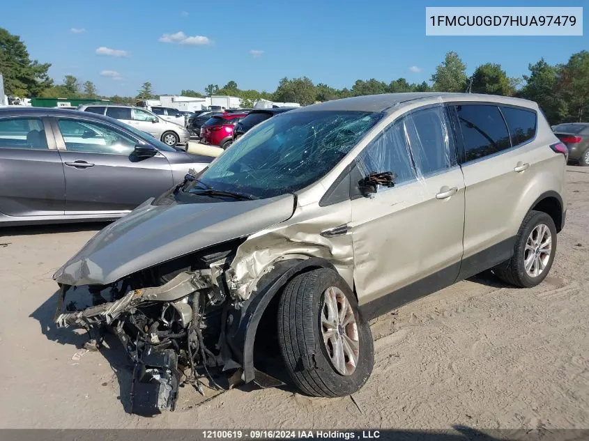 2017 Ford Escape Se VIN: 1FMCU0GD7HUA97479 Lot: 12100619