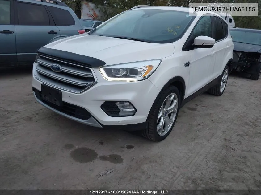 2017 Ford Escape Titanium VIN: 1FMCU9J97HUA65155 Lot: 12112917