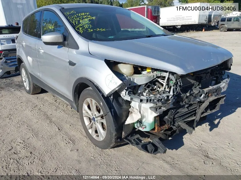 1FMCU0GD4HUD80406 2017 Ford Escape Se