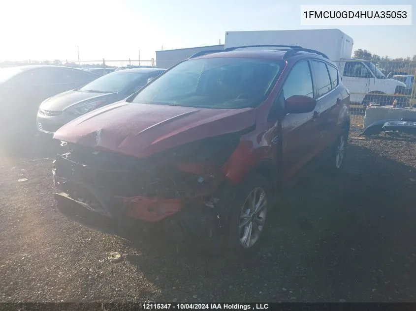 2017 Ford Escape Se VIN: 1FMCU0GD4HUA35053 Lot: 12115347