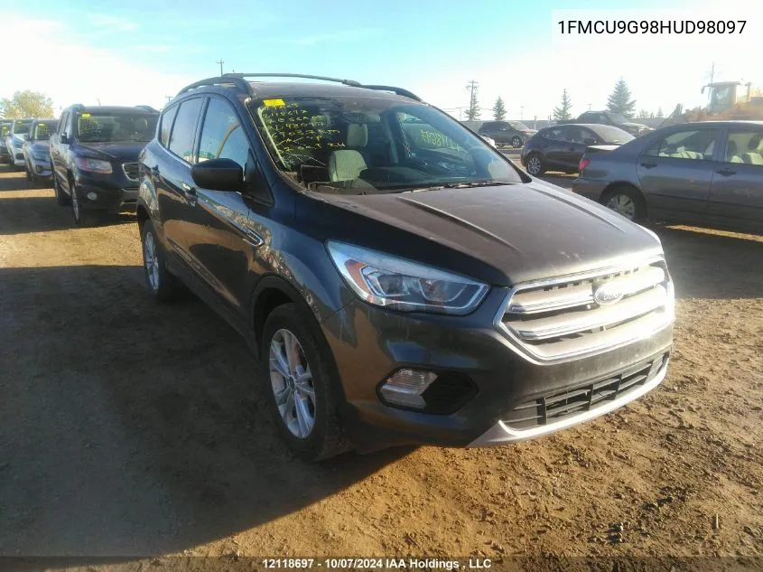 2017 Ford Escape Se VIN: 1FMCU9G98HUD98097 Lot: 12118697