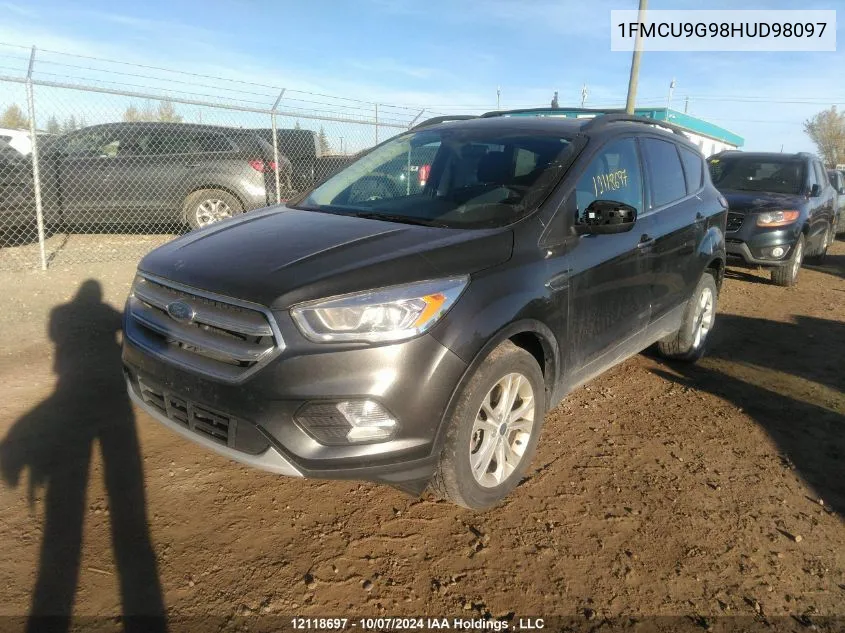 2017 Ford Escape Se VIN: 1FMCU9G98HUD98097 Lot: 12118697