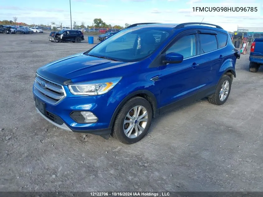 2017 Ford Escape Se VIN: 1FMCU9G98HUD96785 Lot: 12122706