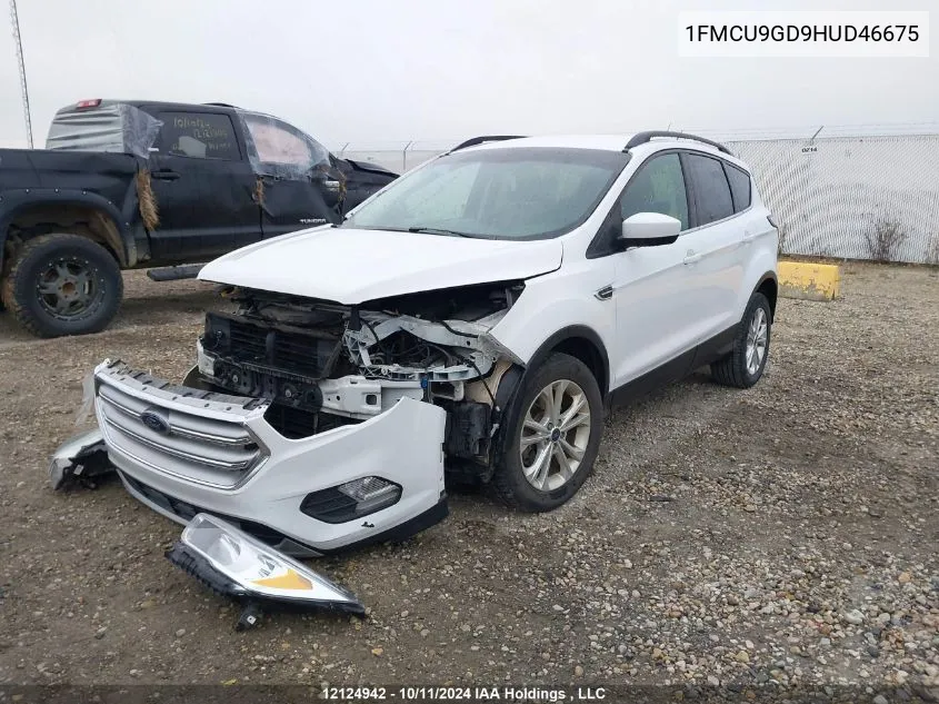 2017 Ford Escape Se VIN: 1FMCU9GD9HUD46675 Lot: 12124942