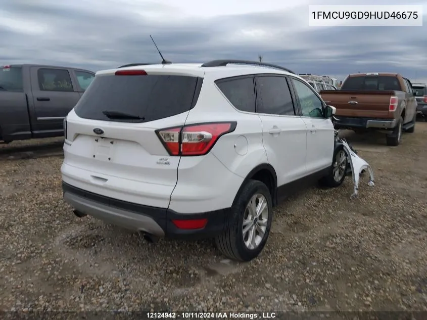 2017 Ford Escape Se VIN: 1FMCU9GD9HUD46675 Lot: 12124942