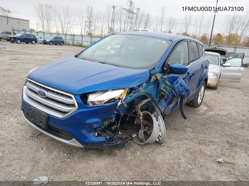 2017 Ford Escape Se VIN: 1FMCU0GD1HUA73100 Lot: 12128987