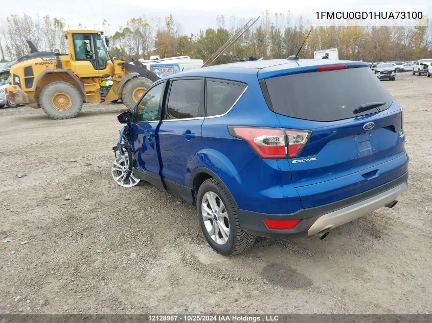 2017 Ford Escape Se VIN: 1FMCU0GD1HUA73100 Lot: 12128987