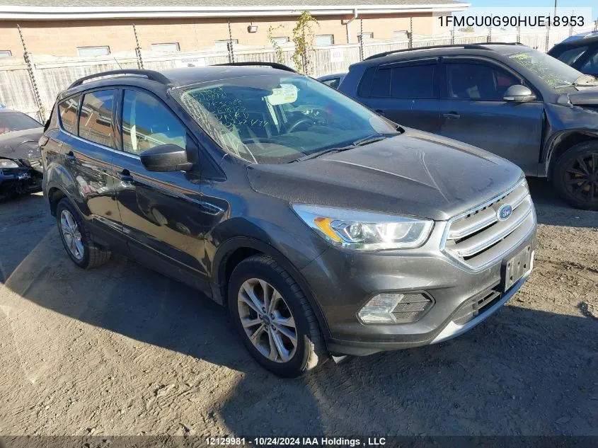 2017 Ford Escape VIN: 1FMCU0G90HUE18953 Lot: 12129981