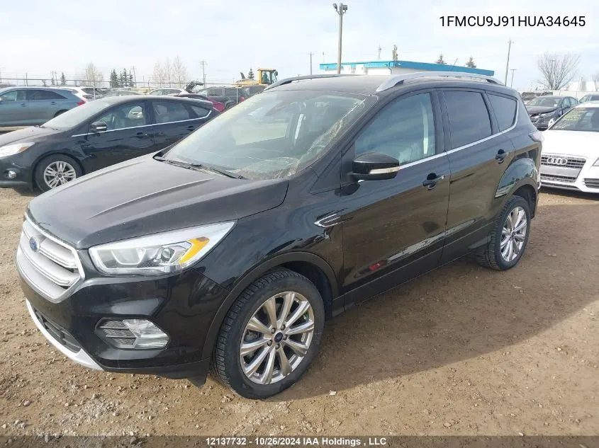 1FMCU9J91HUA34645 2017 Ford Escape Titanium