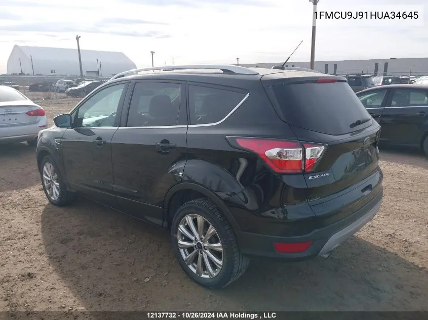 1FMCU9J91HUA34645 2017 Ford Escape Titanium