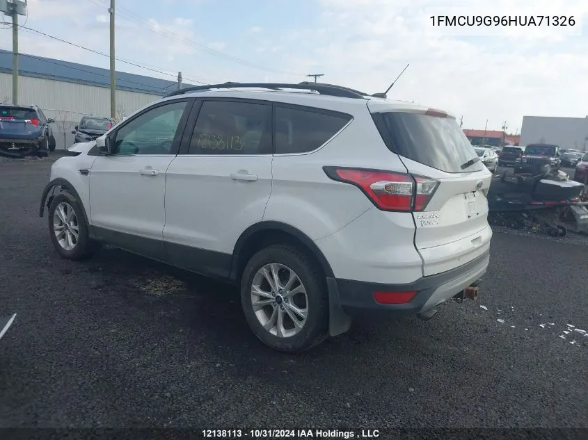 2017 Ford Escape Se VIN: 1FMCU9G96HUA71326 Lot: 12138113