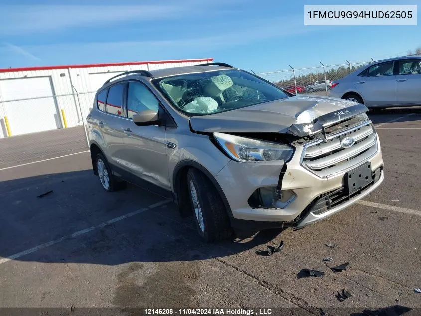 2017 Ford Escape Se VIN: 1FMCU9G94HUD62505 Lot: 12146208