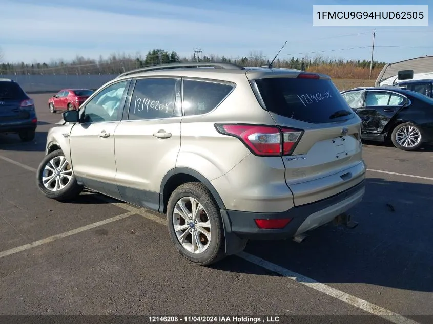 2017 Ford Escape Se VIN: 1FMCU9G94HUD62505 Lot: 12146208