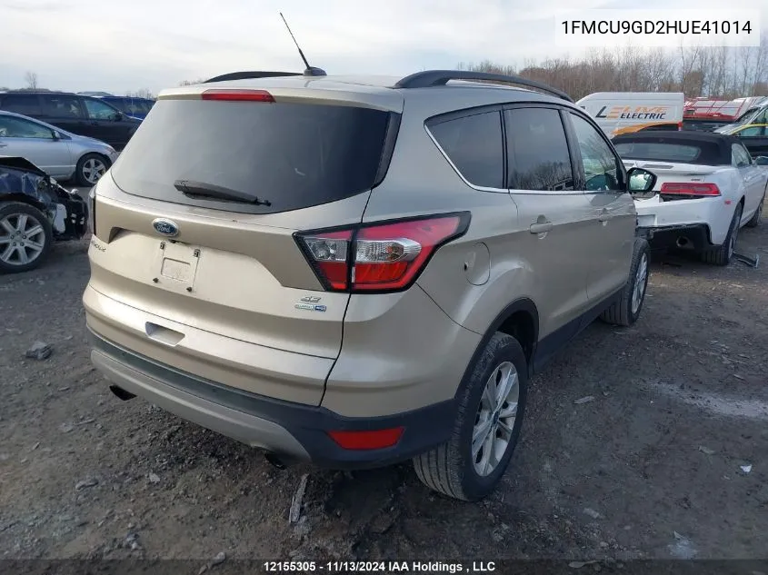 2017 Ford Escape Se VIN: 1FMCU9GD2HUE41014 Lot: 12155305