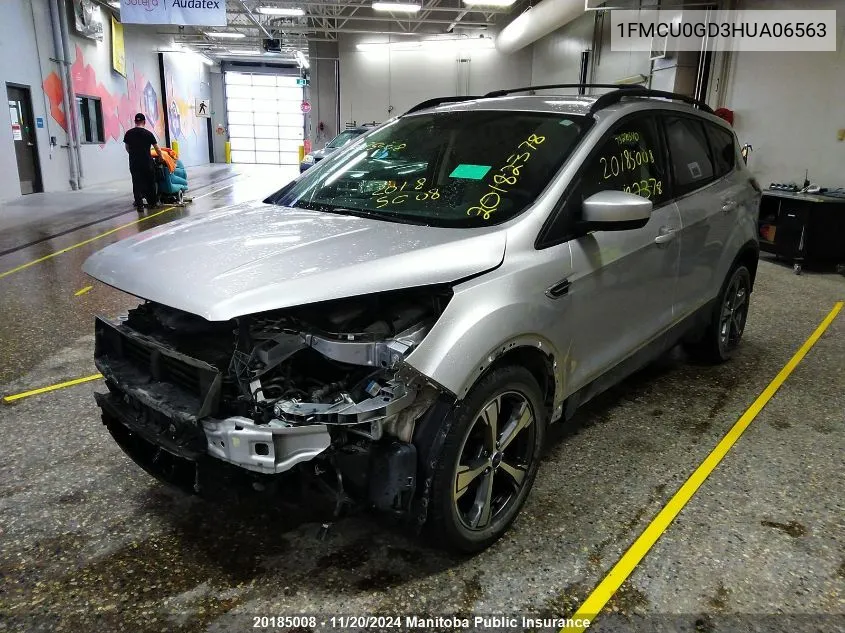 2017 Ford Escape Se VIN: 1FMCU0GD3HUA06563 Lot: 20185008