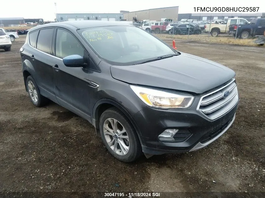 2017 Ford Escape Se VIN: 1FMCU9GD8HUC29587 Lot: 30047195