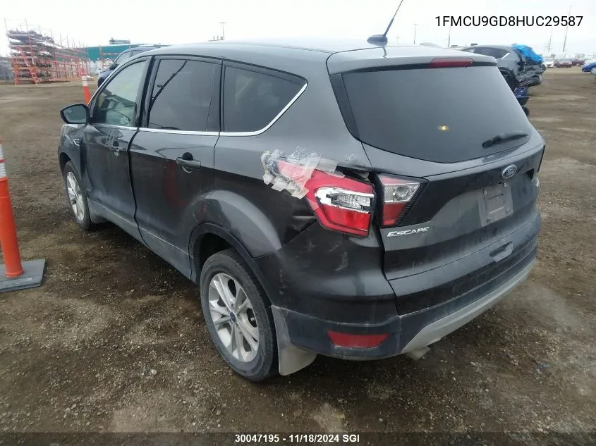 2017 Ford Escape Se VIN: 1FMCU9GD8HUC29587 Lot: 30047195