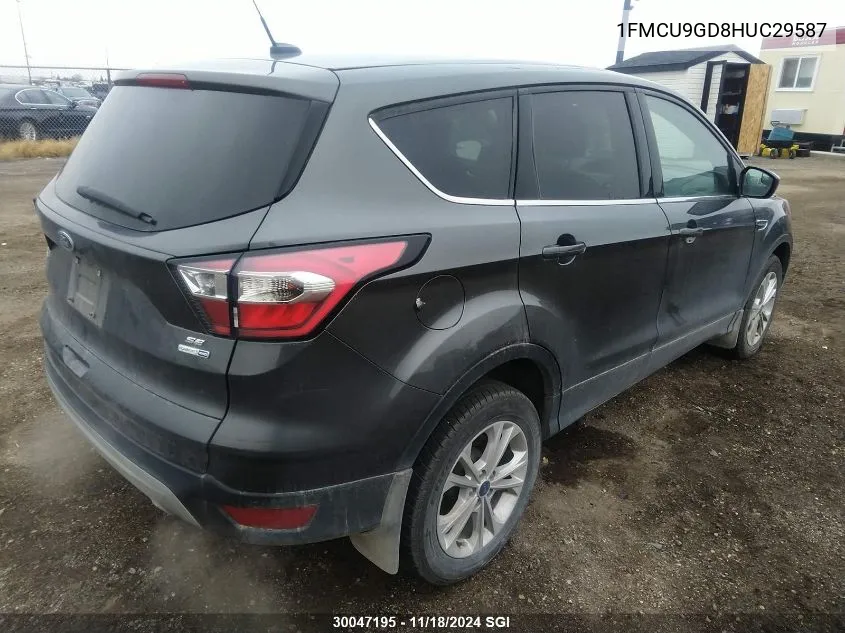 2017 Ford Escape Se VIN: 1FMCU9GD8HUC29587 Lot: 30047195