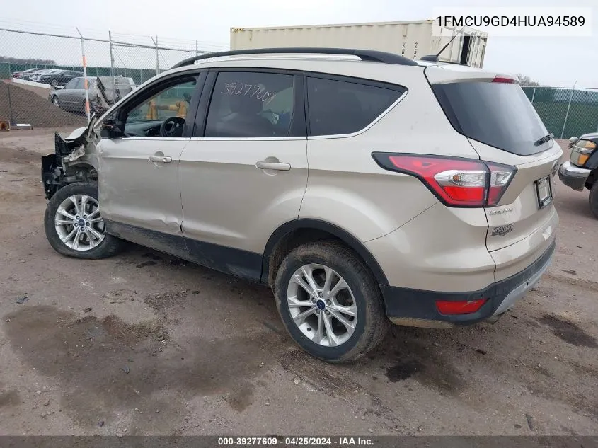 1FMCU9GD4HUA94589 2017 Ford Escape Se