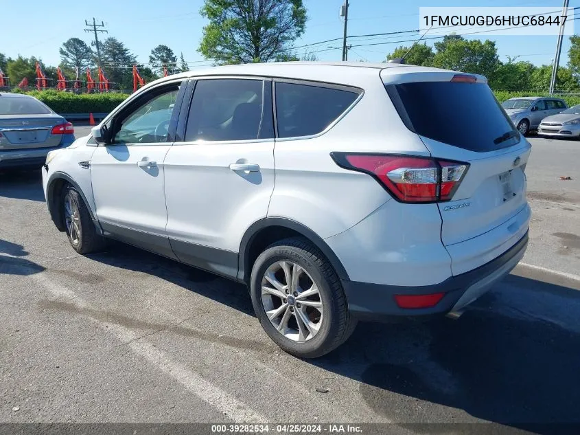 2017 Ford Escape Se VIN: 1FMCU0GD6HUC68447 Lot: 39282534