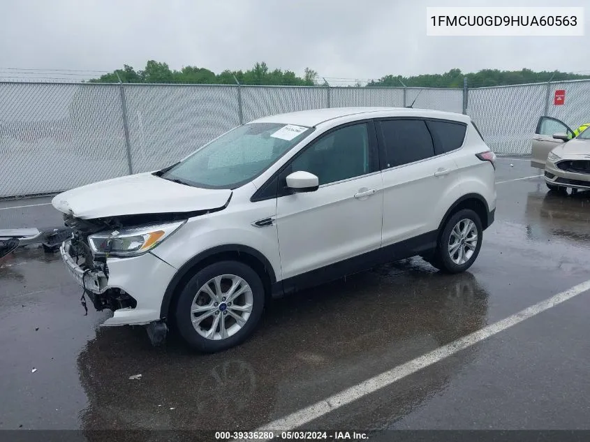 2017 Ford Escape Se VIN: 1FMCU0GD9HUA60563 Lot: 39336280