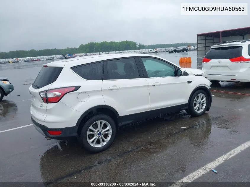 2017 Ford Escape Se VIN: 1FMCU0GD9HUA60563 Lot: 39336280