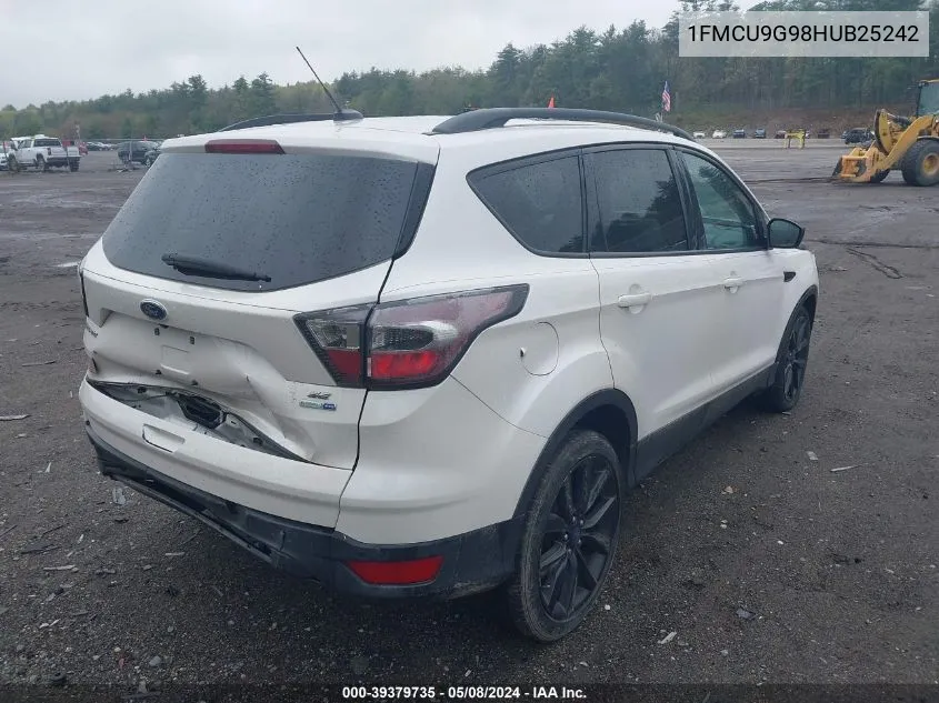 2017 Ford Escape Se VIN: 1FMCU9G98HUB25242 Lot: 39379735