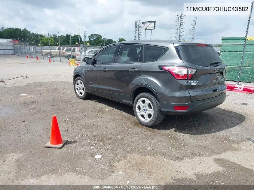 2017 Ford Escape S VIN: 1FMCU0F73HUC43582 Lot: 39446864