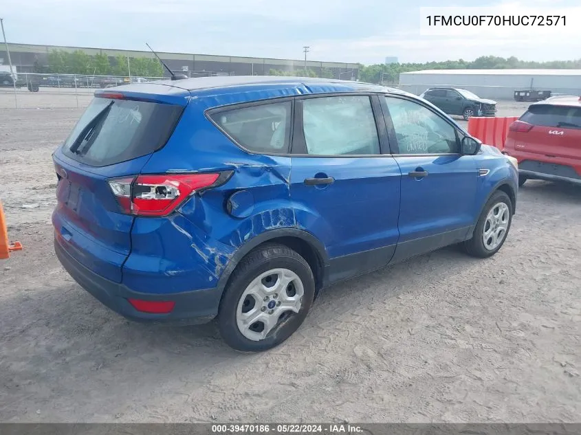 1FMCU0F70HUC72571 2017 Ford Escape S