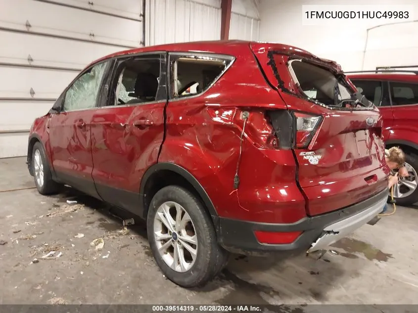 1FMCU0GD1HUC49983 2017 Ford Escape Se