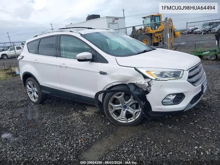 1FMCU0J98HUA64494 2017 Ford Escape Titanium