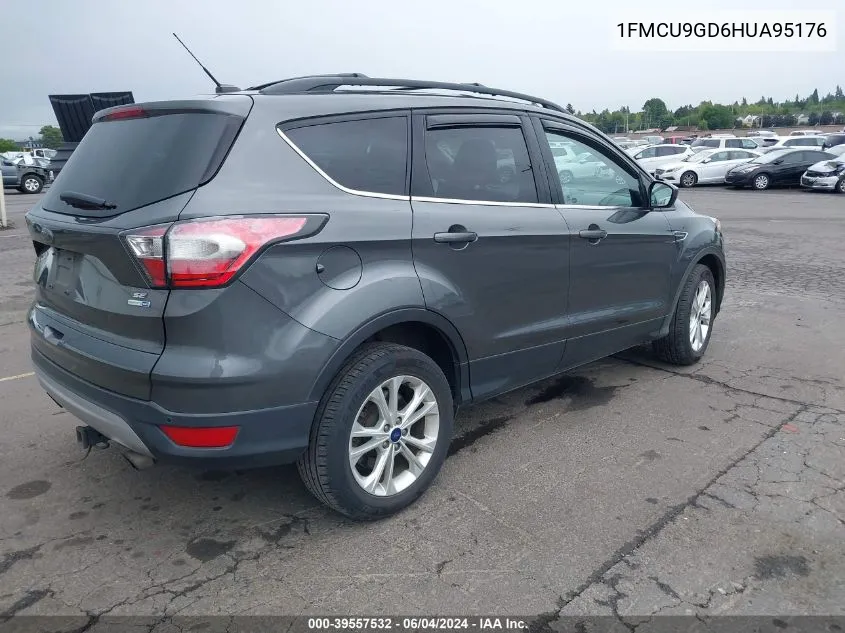 2017 Ford Escape Se VIN: 1FMCU9GD6HUA95176 Lot: 39557532