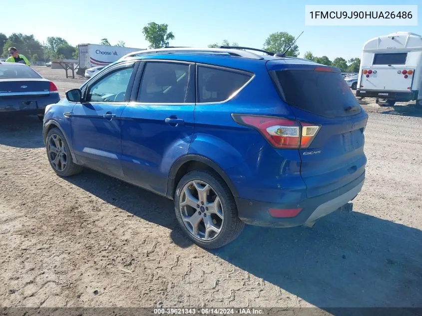 1FMCU9J90HUA26486 2017 Ford Escape Titanium